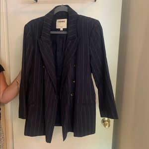 Lagence navy striped blazer
